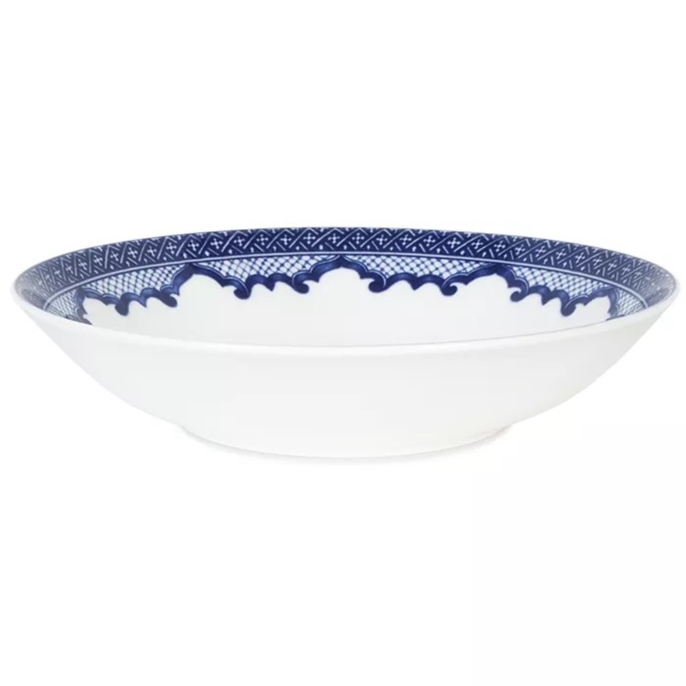 Ralph Lauren set of 2 discontinued Mandarin Blue chinoiserie coupe soup bowls - Picture 3 of 11